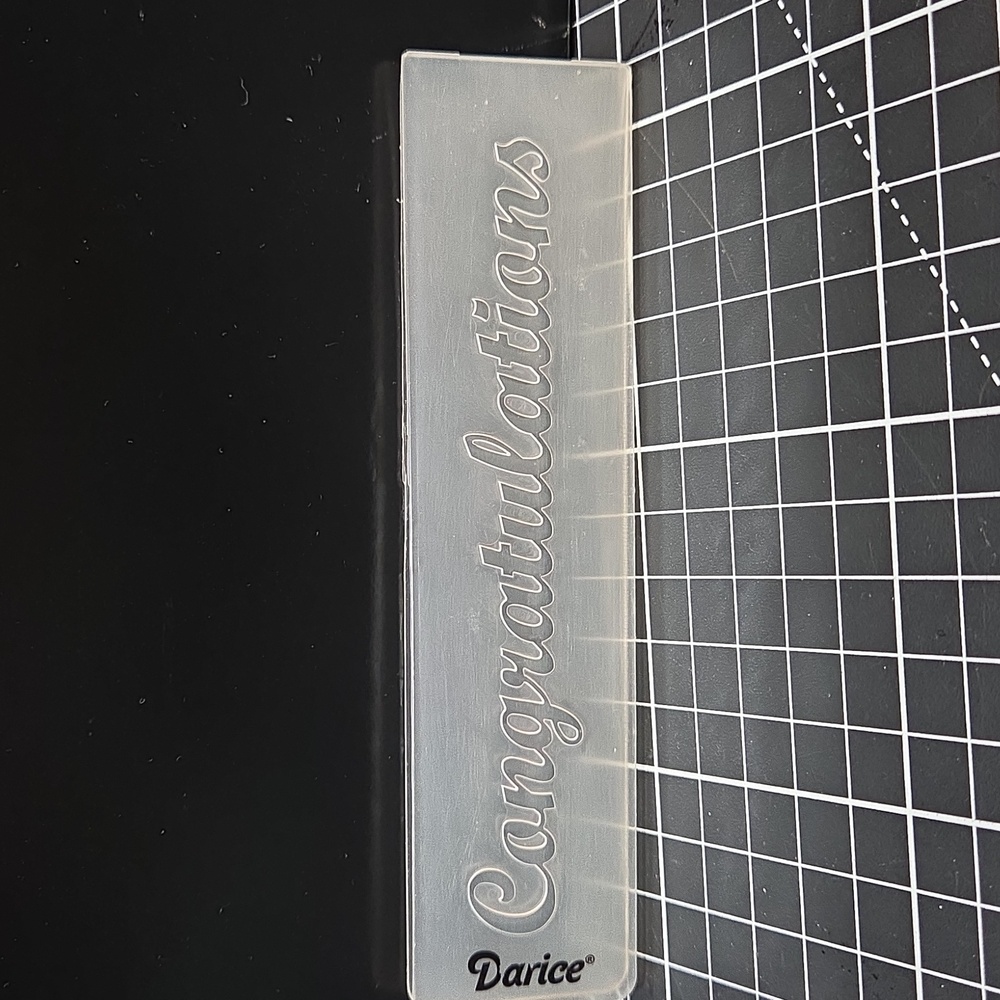 Congratulations Embossing folder Darice